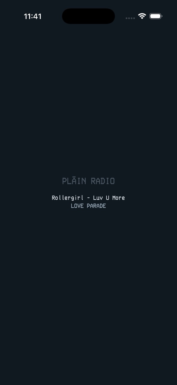 PLAIN Radio screenshot 1